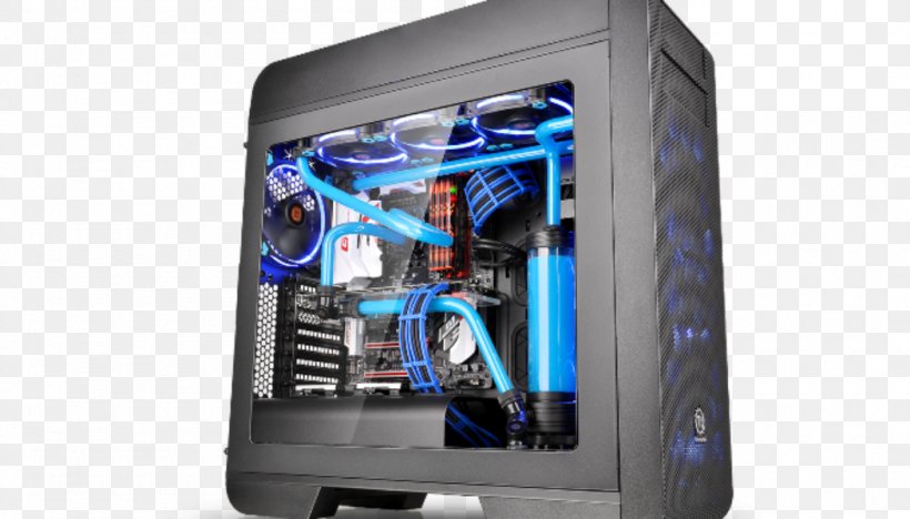 Computer Cases & Housings Computer System Cooling Parts Gaming Computer Personal Computer Thermaltake, PNG, 1050x600px, Computer Cases Housings, Case Modding, Computer, Computer Case, Computer Component Download Free