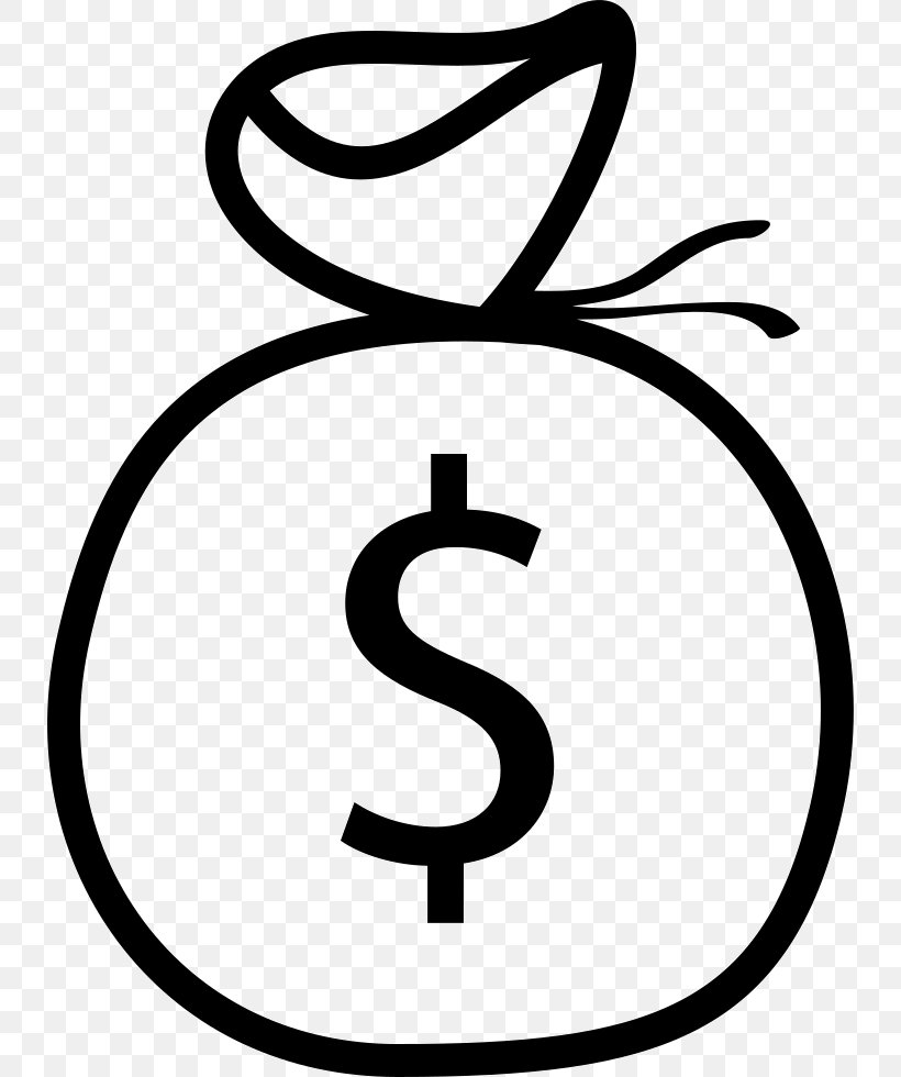 Dollar Sign United States Dollar Money, PNG, 734x980px, Dollar Sign, Area, Bank, Black And White, Coin Download Free
