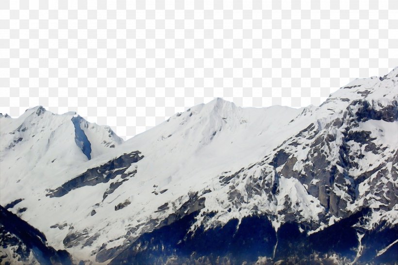 Mountainous Landforms Mountain Mountain Range Glacial Landform Ridge, PNG, 1880x1253px, Watercolor, Geological Phenomenon, Glacial Landform, Glacier, Hill Station Download Free