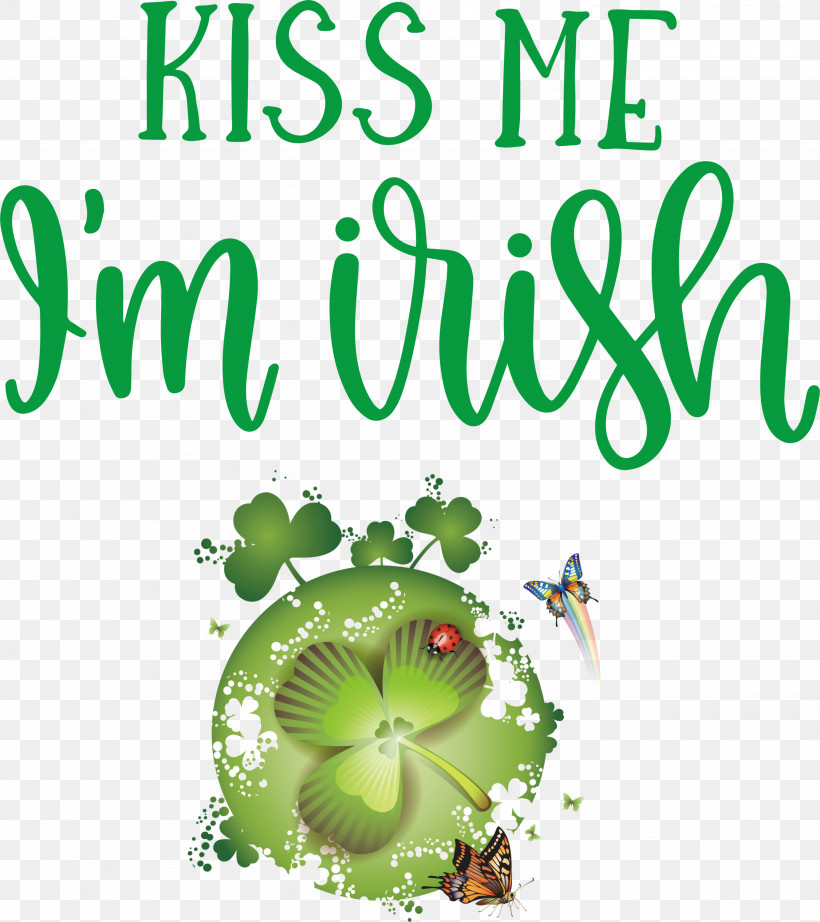 Saint Patrick Patricks Day Kiss Me, PNG, 2668x3000px, Saint Patrick, Clover, Fourleaf Clover, Greeting Card, Irish Download Free