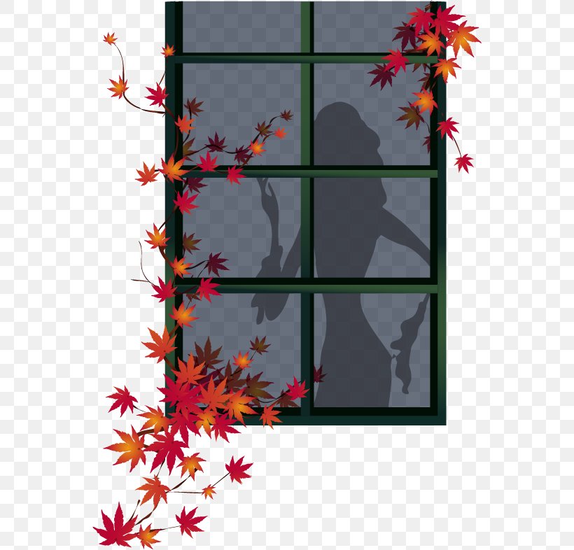 Window Adobe Illustrator Clip Art, PNG, 556x786px, Window, Flora, Flower, Flowering Plant, Leaf Download Free
