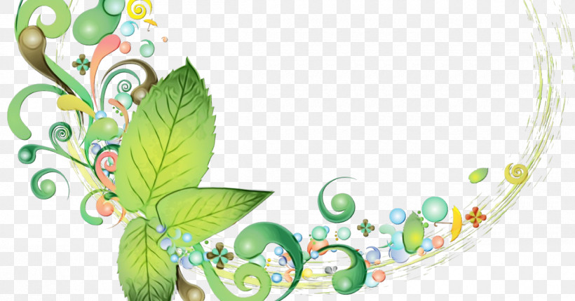Green Leaf Plant, PNG, 1200x630px, Watercolor, Green, Leaf, Paint, Plant Download Free