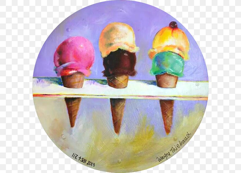 Ice Cream Cones Painting Artist, PNG, 600x590px, Ice Cream, Acrylic Paint, Art, Art Museum, Artist Download Free