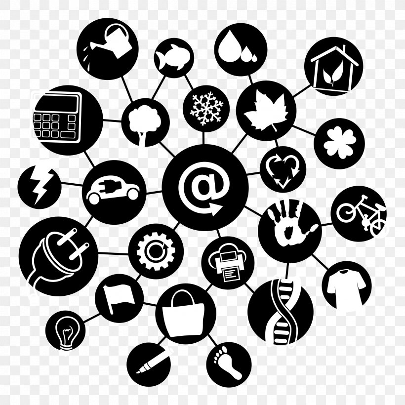 Internet Of Things Internet Access Clip Art, PNG, 2400x2400px, Internet Of Things, Black And White, Handheld Devices, History Of The Internet, Internet Download Free