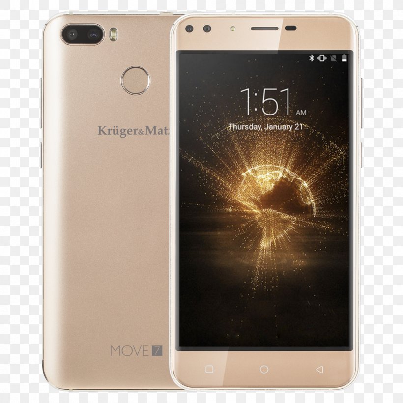 Smartphone Kruger & Matz Move 7 KM0451-G Krüger & Matz Dual SIM Android, PNG, 1000x1000px, Smartphone, Android, Communication Device, Dual Sim, Electronic Device Download Free