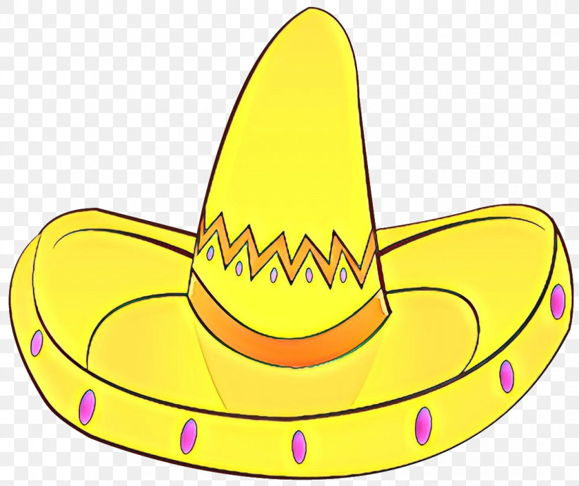 Sombrero, PNG, 1081x908px, Yellow, Clothing, Cone, Costume Accessory, Costume Hat Download Free