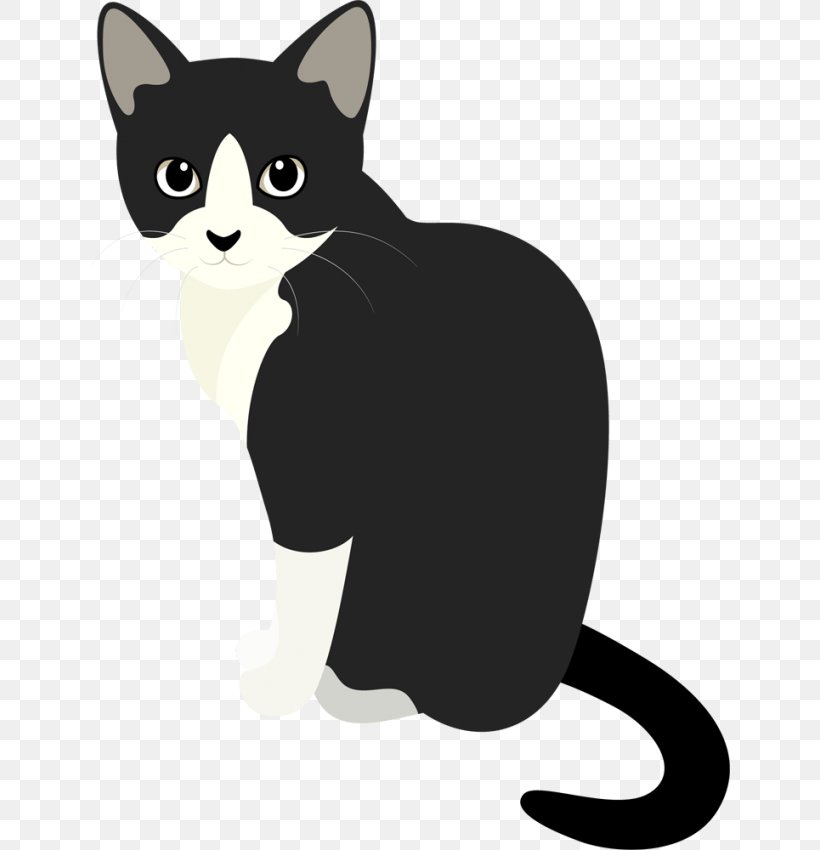 Whiskers Domestic Short-haired Cat Clip Art, PNG, 640x850px, Whiskers, Animal, Bakeneko, Black, Black And White Download Free