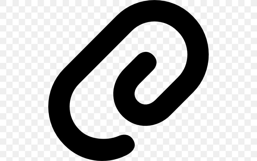 Email Attachment Symbol, PNG, 512x512px, Email Attachment, Area, Black And White, Brand, Email Download Free