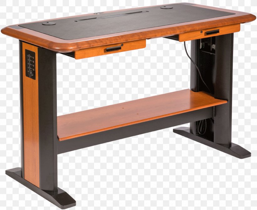 Table Computer Desk Standing Desk Sit-stand Desk, PNG, 850x696px, Table, Computer, Computer Desk, Credenza Desk, Desk Download Free