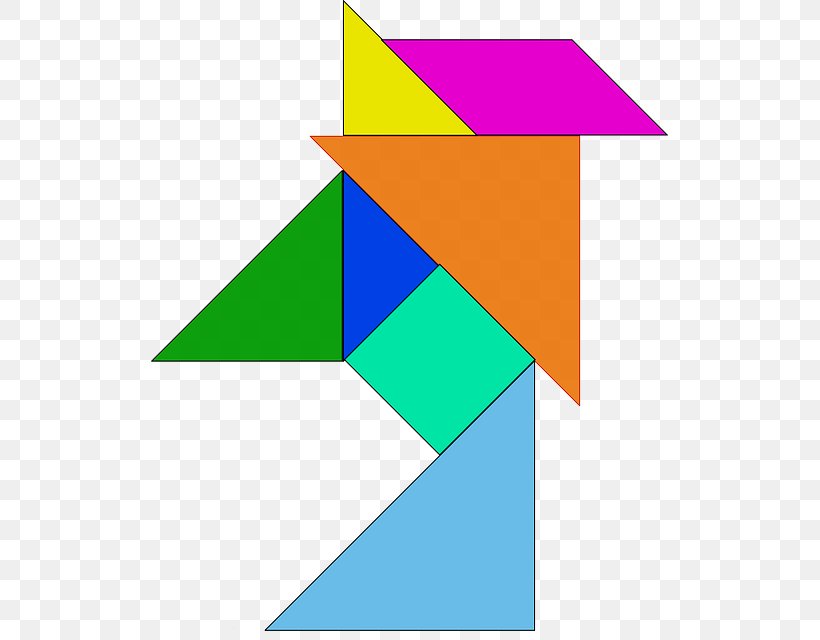 Tangram Jigsaw Puzzles Clip Art, PNG, 517x640px, Tangram, Area, Art Paper, Diagram, Drawing Download Free