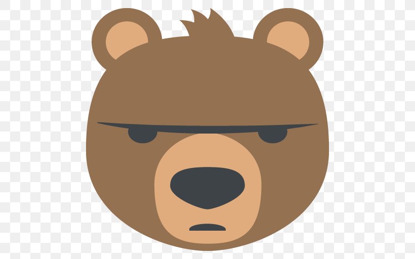 American Black Bear Emoji Polar Bear Sticker, PNG, 512x512px, Watercolor, Cartoon, Flower, Frame, Heart Download Free