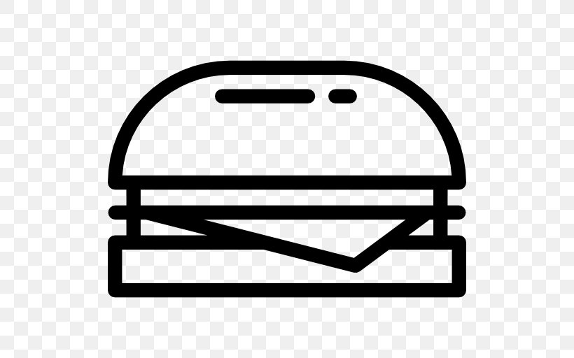 Hamburger Junk Food Slider Fast Food Bocadillo, PNG, 512x512px, Hamburger, Area, Automotive Exterior, Black, Black And White Download Free