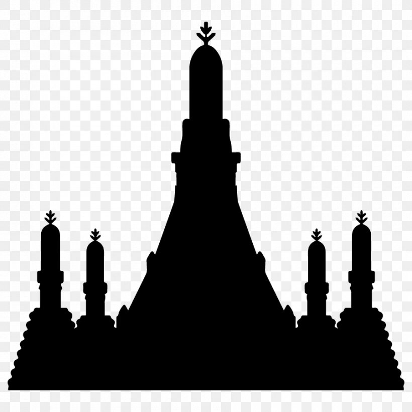 Steeple Silhouette Black White Font, PNG, 900x900px, Steeple, Black, Black And White, Landmark, Monochrome Download Free