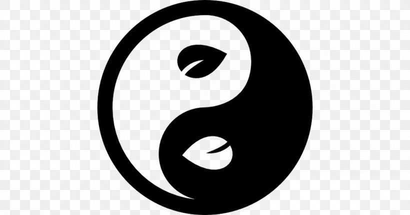 Yin And Yang Black And White Symbol Clip Art, PNG, 1200x630px, Yin And Yang, Area, Black And White, Eye, Logo Download Free