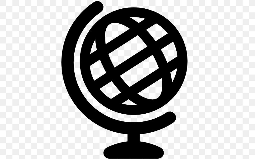Globe World Earth, PNG, 512x512px, Globe, Black And White, Earth, Logo, Map Download Free