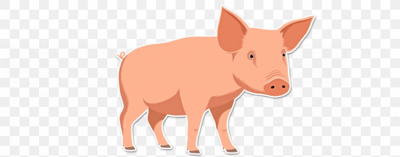 Pig Cattle Mammal Fauna Wildlife, PNG, 1178x465px, Pig, Cartoon, Cattle, Cattle Like Mammal, Fauna Download Free