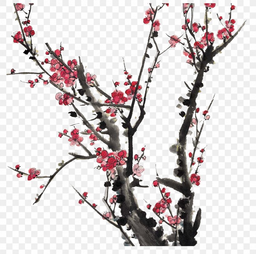 Plum Blossom Download Chinese Painting, PNG, 1263x1255px, Plum Blossom, Ameixeira, Blossom, Branch, Cherry Blossom Download Free