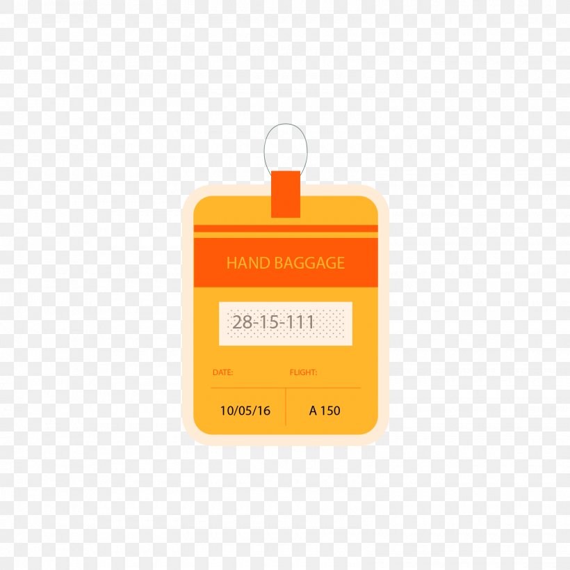 Bag Tag Baggage Euclidean Vector, PNG, 1600x1600px, Bag Tag, Baggage, Brand, Orange, Travel Download Free