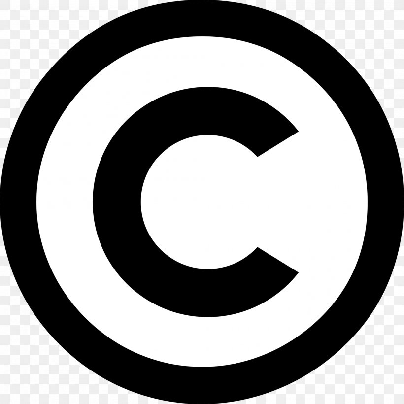Copyright Symbol All Rights Reserved Logo, PNG, 2000x2000px, Share Alike, Area, Black And White, Clip Art, Copyleft Download Free