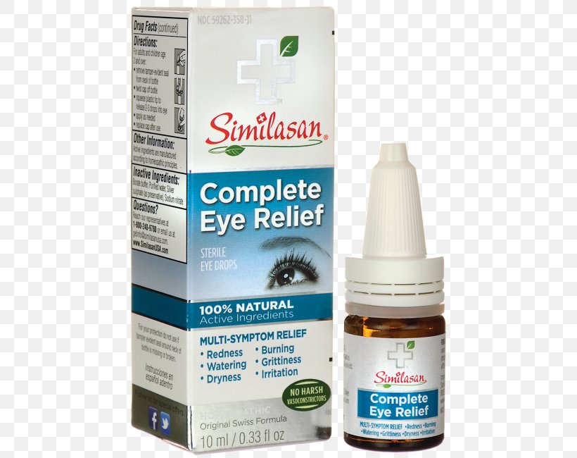 Similasan Complete Eye Relief Eye Drops & Lubricants, PNG, 650x650px, Eye Drops Lubricants, Active Ingredient, Drop, Eye, Eye Irritation Download Free