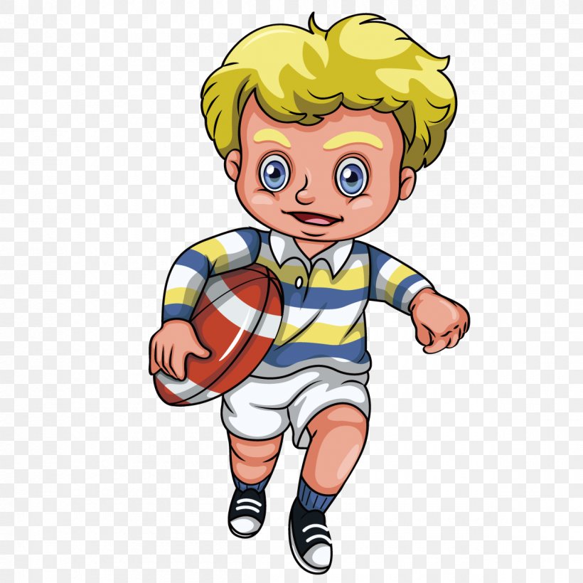 Rugby Football Rugby Union Football Player Clip Art, PNG, 1200x1200px, Rugby Football, Art, Boy, Cartoon, Child Download Free