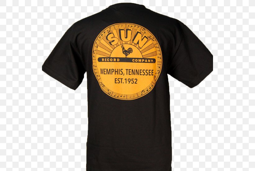 T-shirt SUN RECORDS Logo Record Label Sun Studio, PNG, 550x550px, Tshirt, Active Shirt, Bluza, Brand, Clothing Download Free