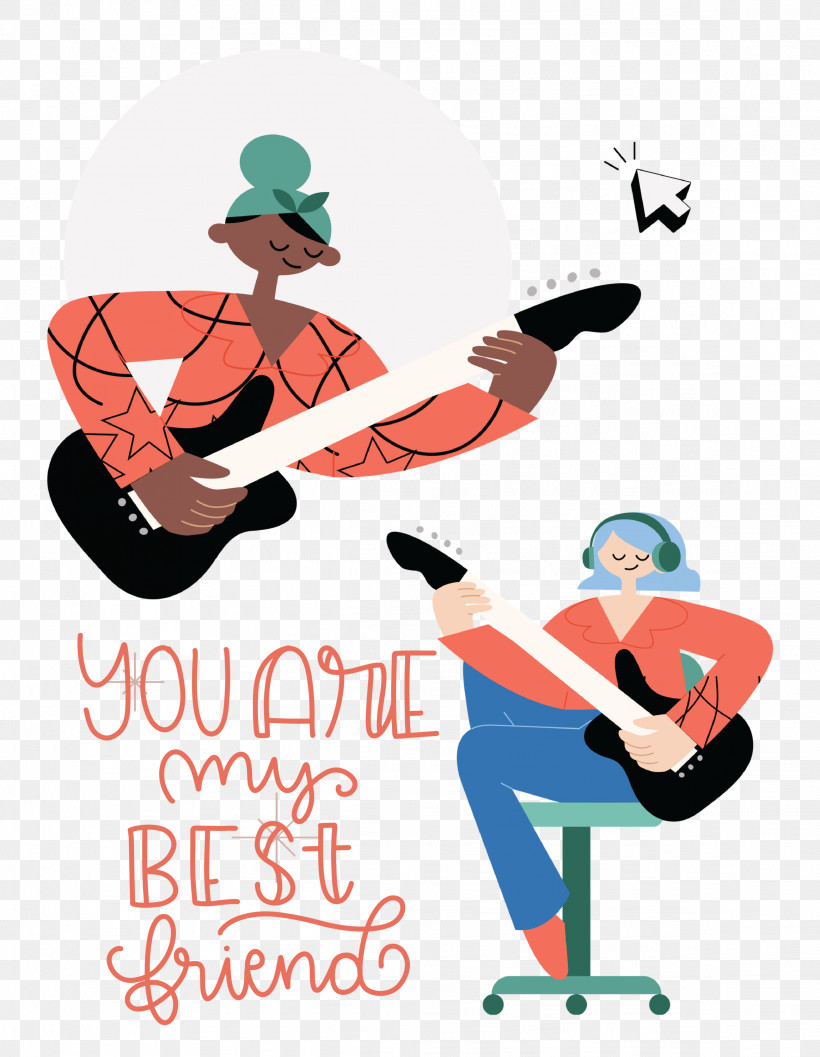 Best Friends You Are My Best Friends, PNG, 2326x3000px, Best Friends, Acoustic Guitar, Caricature, Cartoon, Drawing Download Free