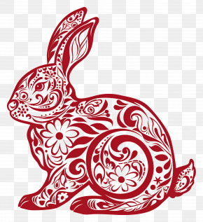 Papercutting Chinese Paper Cutting Rabbit Clip Art PNG