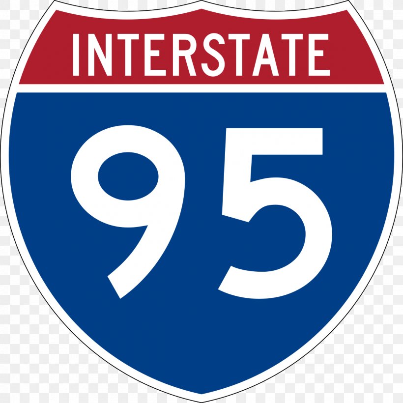 Interstate 95 Interstate 70 Interstate 75 US Interstate Highway System Interstate 85, PNG, 1200x1200px, Interstate 95, Area, Brand, Highway, Highway Shield Download Free