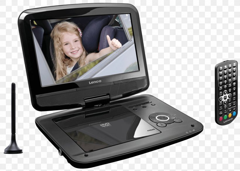 DVB-T2 Electronic Visual Display Portable DVD Player Lenco Hardware/Electronic, PNG, 2273x1624px, Watercolor, Cartoon, Flower, Frame, Heart Download Free