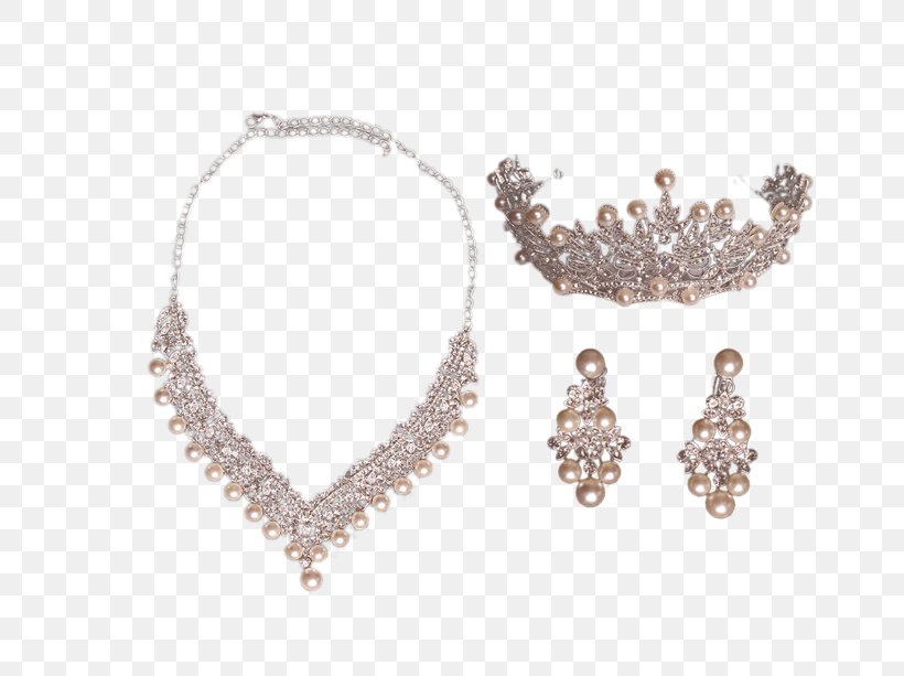Necklace Earring Crown Bride, PNG, 715x613px, Necklace, Body Jewelry, Bride, Chain, Crown Download Free