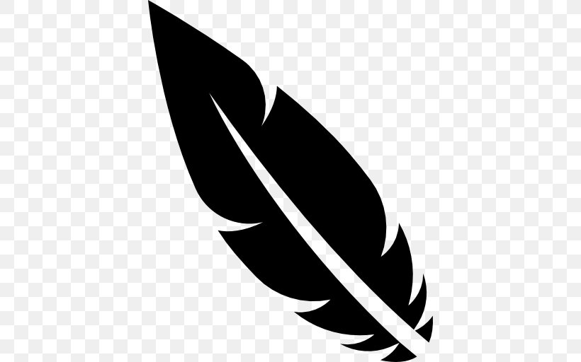 Feather Download Bird, PNG, 512x512px, Feather, Author, Bird, Black, Black And White Download Free