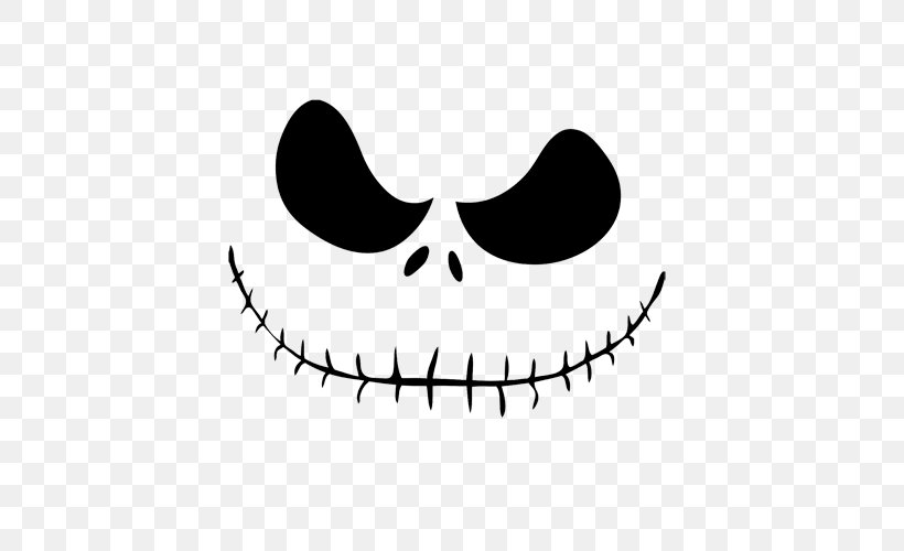 Jack Skellington Drawing Stencil Jack-o'-lantern, PNG, 500x500px, Watercolor, Cartoon, Flower, Frame, Heart Download Free