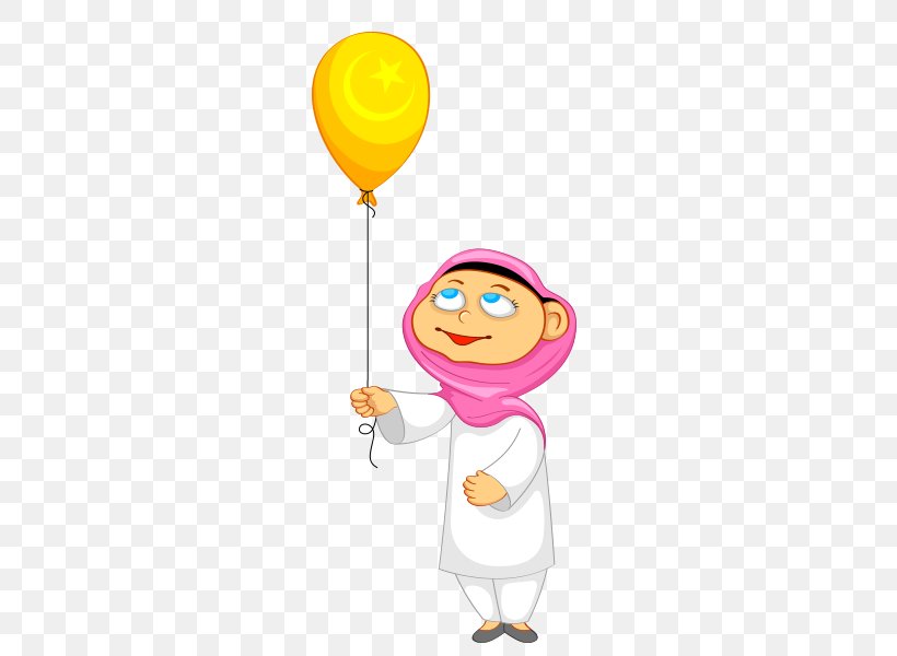 Eid Al-Fitr Child Eid Mubarak Clip Art, PNG, 440x600px, Eid Alfitr, Balloon, Child, Daughter, Eid Mubarak Download Free