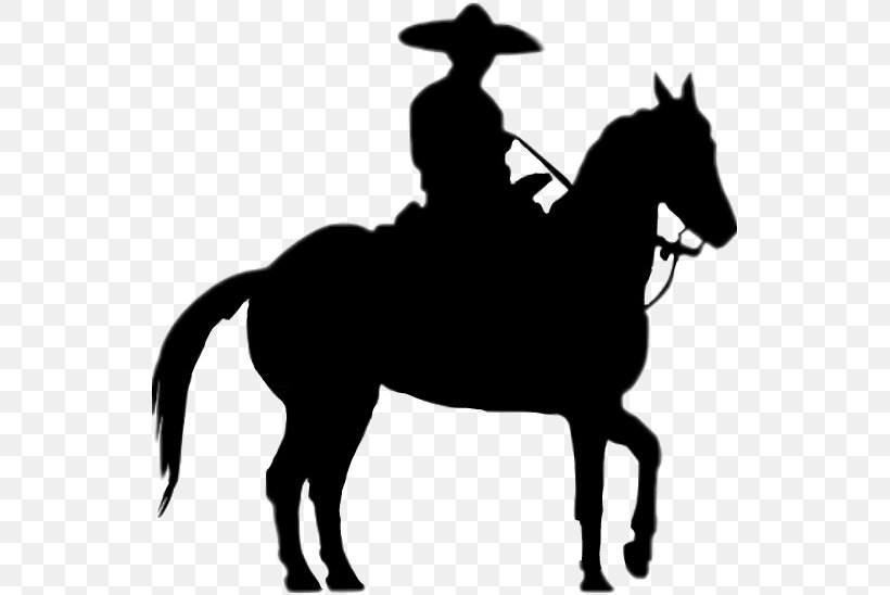 Horse Charro Mexico Silhouette Mariachi, PNG, 539x548px, Horse, Black And White, Bridle, Charreada, Charro Download Free