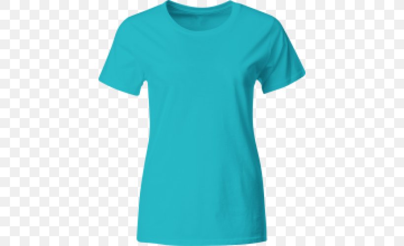 T-shirt Sleeve Clothing Jacket Textile, PNG, 500x500px, Tshirt, Active Shirt, Aqua, Azure, Blue Download Free