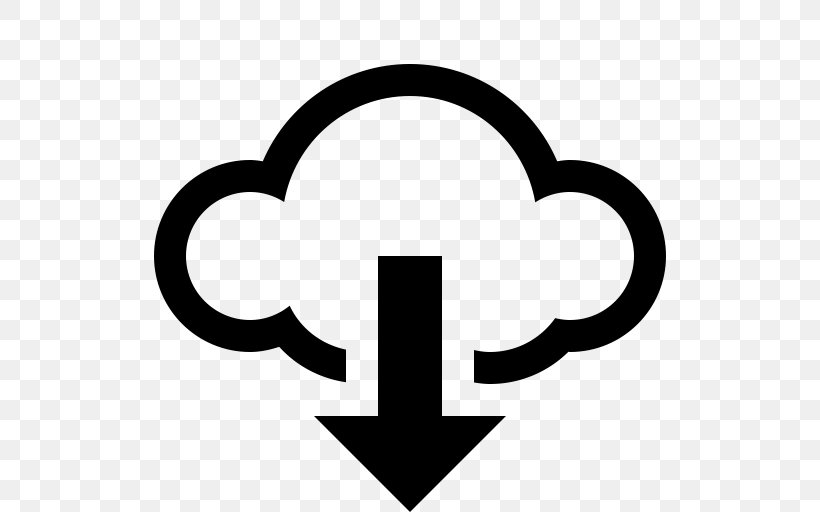 Cloud Computing Cloud Storage Download, PNG, 512x512px, Cloud Computing, Area, Black And White, Button, Cloud Storage Download Free
