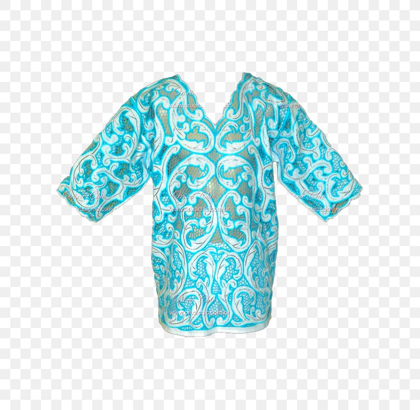 Sleeve Visual Arts Blouse Dress, PNG, 600x800px, Sleeve, Aqua, Art, Blouse, Blue Download Free