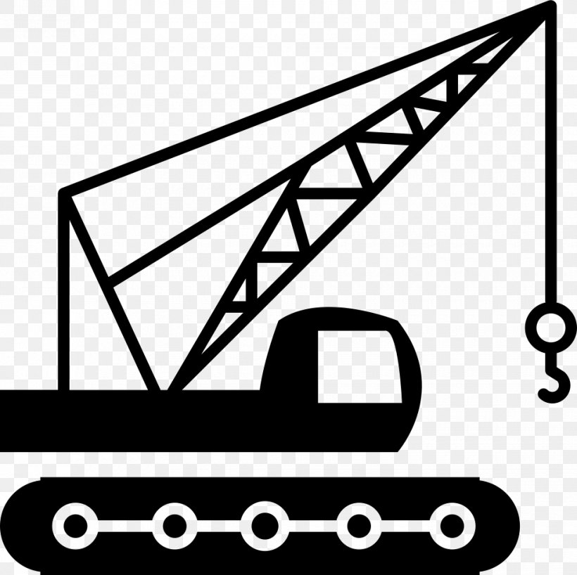 Crane Architectural Engineering, PNG, 980x978px, Crane, Architectural Engineering, Area, Black, Black And White Download Free