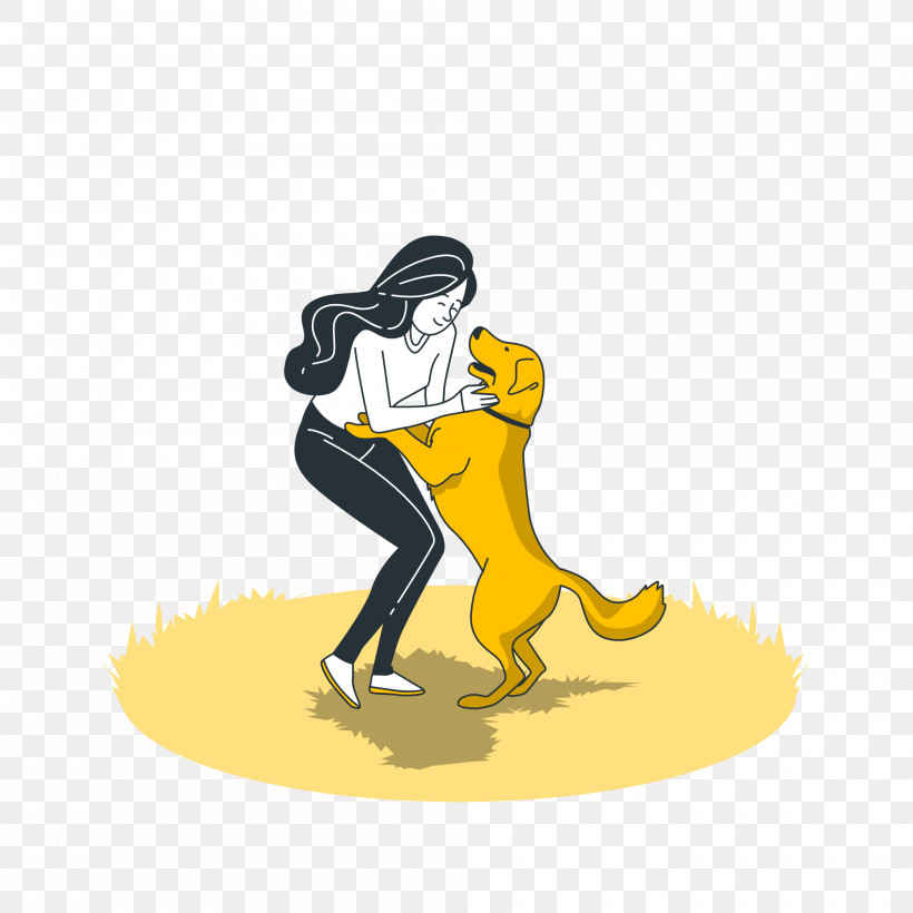 Dog Shoe Cartoon Yellow Character, PNG, 2000x2000px, Dog, Cartoon, Character, Joint, Shoe Download Free