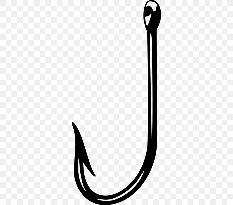 Fish Hook Fishing Clip Art, PNG, 360x720px, Fish Hook, Black And White,  Body Jewelry, Document, Drawing