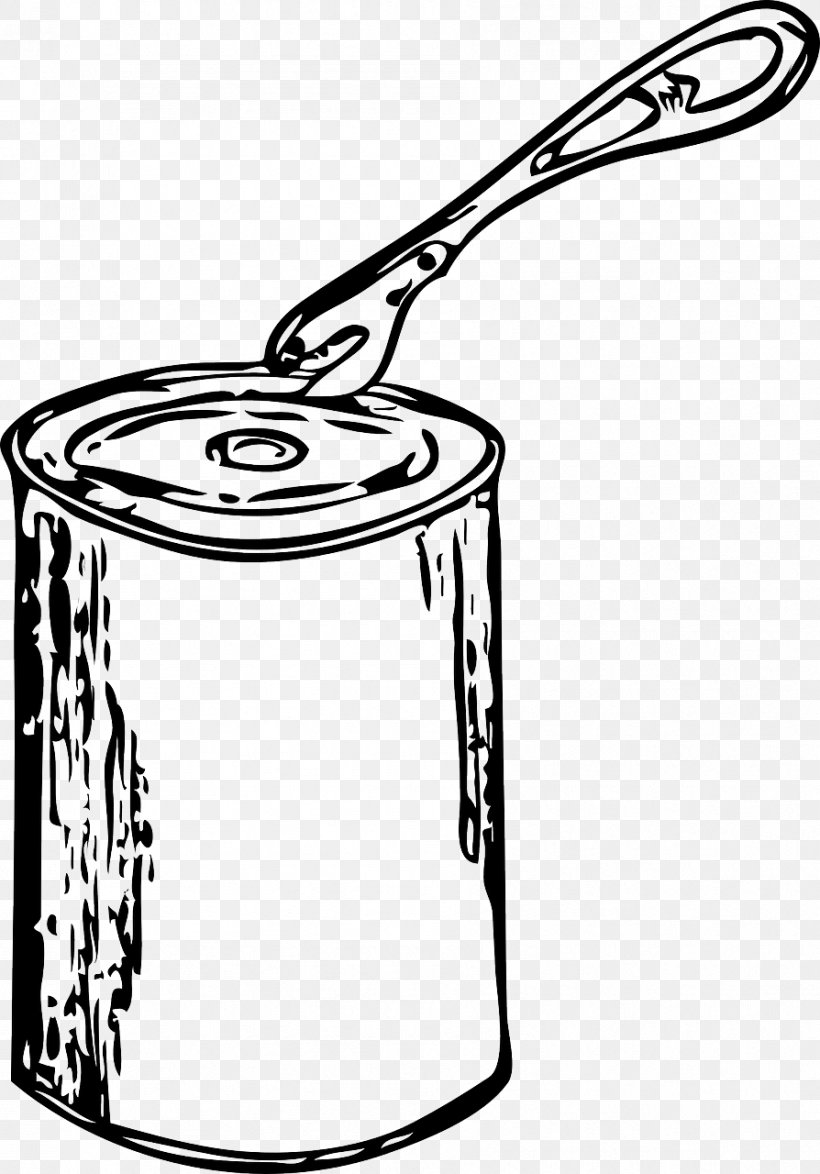 Can Openers Beverage Can Tin Can Clip Art, PNG, 894x1280px, Can Openers, Artwork, Beverage Can, Black And White, Cookware And Bakeware Download Free
