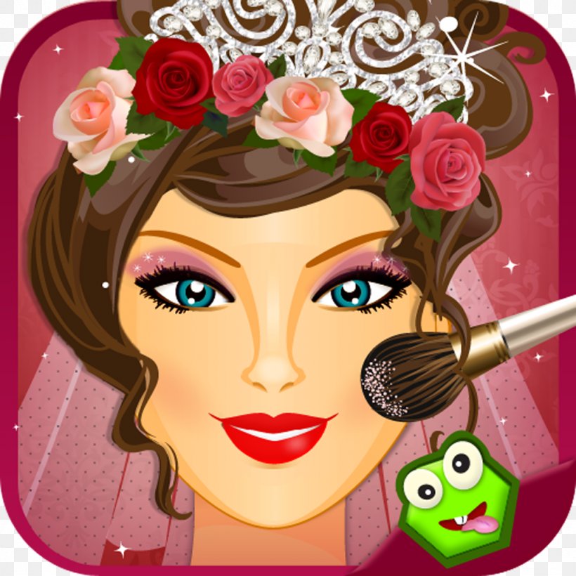 Make Up Game Android MoboMarket Makeover Cute Partygoer, PNG, 1024x1024px, Android, Art, Barbie, Beauty Parlour, Brown Hair Download Free