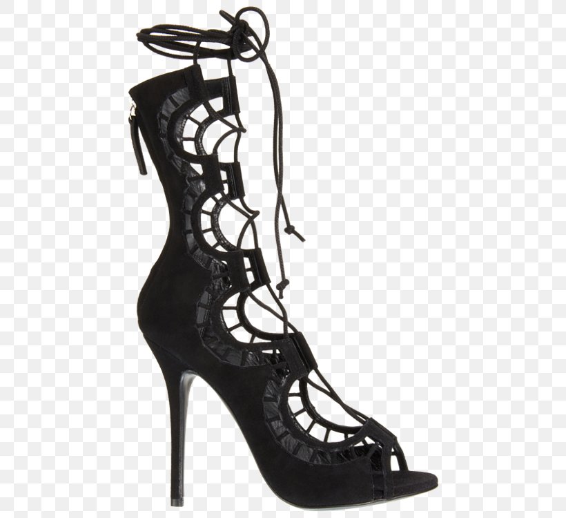 Sandal High-heeled Shoe Boot Stiletto Heel, PNG, 450x750px, Sandal, Basic Pump, Black And White, Boot, Calf Download Free