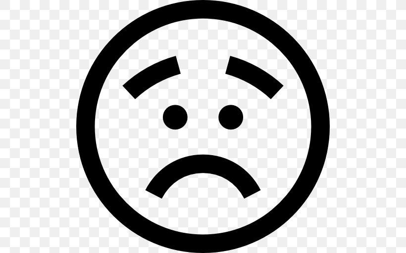 Emoticon Symbol Smiley, PNG, 512x512px, Emoticon, Black And White, Disappointment, Emoji, Face Download Free