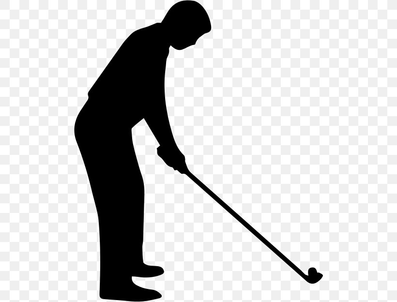 Golf Clubs Golf Stroke Mechanics Silhouette Clip Art, PNG, 514x624px, Golf, Area, Baseball Equipment, Black, Black And White Download Free