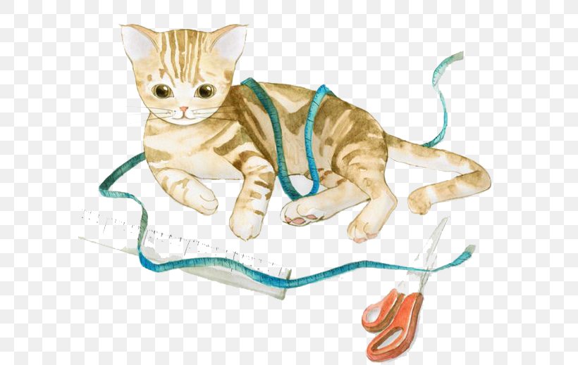 Kitten Cat Whiskers Watercolor: Flowers Watercolour Flowers, PNG, 598x519px, Kitten, Carnivoran, Cat, Cat Like Mammal, Claw Download Free