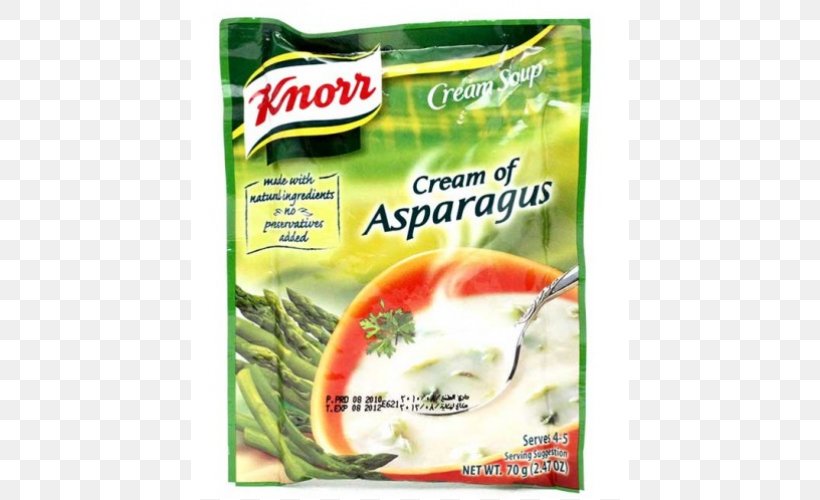 Cream Of Asparagus Soup Knorr Food, PNG, 500x500px, Cream Of Asparagus Soup, Asparagus, Condiment, Cream, Diet Food Download Free