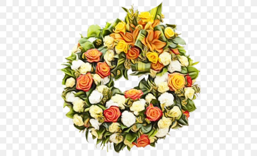 Garden Roses Wreath Cut Flowers, PNG, 500x500px, Garden Roses, Artificial Flower, Austrian Briar, Bouquet, Cut Flowers Download Free