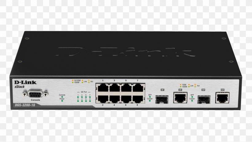 Gigabit Ethernet Network Switch Energy-Efficient Ethernet D-Link, PNG, 1664x936px, Gigabit Ethernet, Audio Receiver, Cable Converter Box, Computer Network, Computer Networking Download Free
